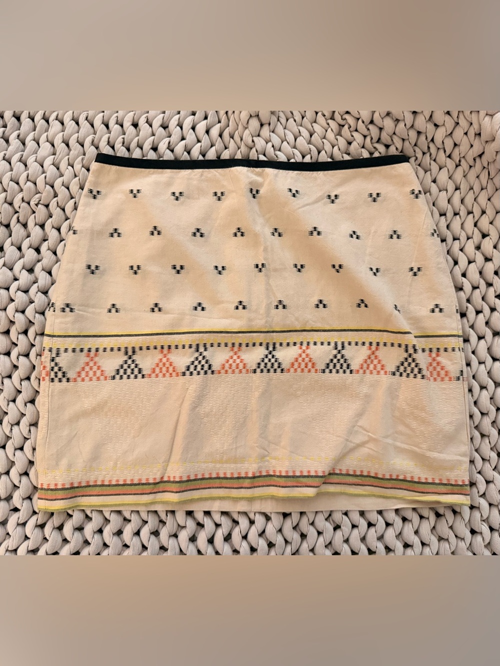 Madewell Gamine Mini Skirt in Triangle Jacquard size 8 NWT